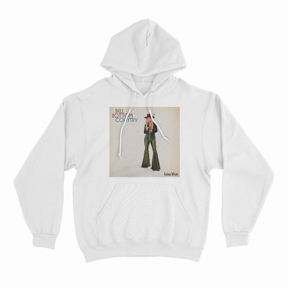 Bell Bottom Country - Lainey Wilson White Hoodie